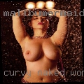 Curvy naked woman